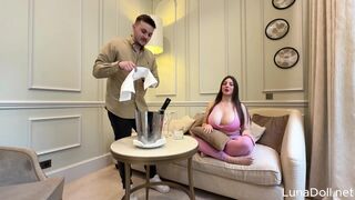 Intensive BBC 3some: Attractive Receptionist Joins Me and My Boyfriend - Luna Doll