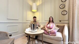 Intensive BBC 3some: Attractive Receptionist Joins Me and My Boyfriend - Luna Doll