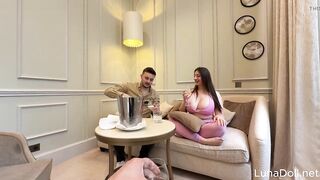 Intensive BBC 3some: Attractive Receptionist Joins Me and My Boyfriend - Luna Doll