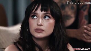 River Lynn caught her stepmom and stepdad dominating her bff Lana Smalls.That babe joins in,the teens take turns licking the milfs cunt and getting screwed.
