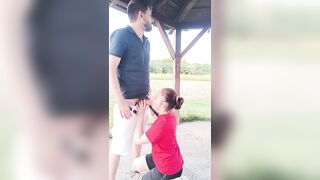 Lifted Her Legs on the Table in the Park