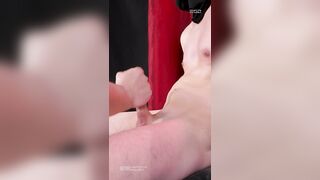 Muscle Dude with Biggest Uncut Rod Lets out Huge Cum Explosion in Super Slow Motion