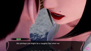 Murmur 23 - Shinigami Sweetmeat Masturbation on Dining Table Then Adam Crams Helans Massive Breasts in Club