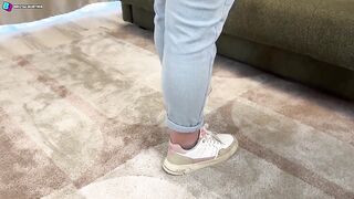 This babe Completely Detests His Balls!! Kicking, Stomping with Impure Soles on Testicles!