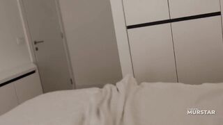 Oops... Step son unintentionally cum in step mamma after screwed her in shared daybed at night in hotel room with Flexy Lover