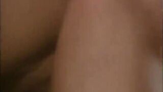 Golden-haired with Bald Cunt Drilled by Built Guy on Bed Indoors at Night
