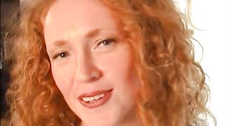 Playful redhead gives carnal fellatio