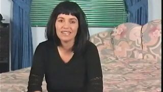 Large titted mother i'd like to fuck is filling her vagina with a sex toy
