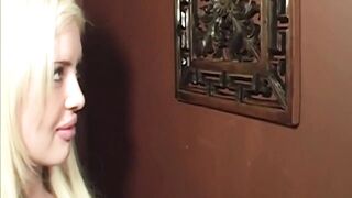 Golden-haired mother I'd like to fuck Widens Booty and Fingers Trickling Twat