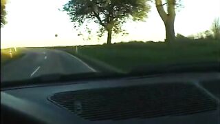 Stockinged golden-haired masturbating previous to sucking and riding casting agent's cock
