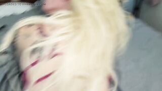 POV of TS Sucking My Wang and Me Banging Her Coarse Into the Daybed