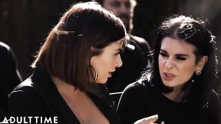 ADULT TIME - Widower Destroys Marley Brinx's Vagina At His Wife's Funeral! FULL SCENE