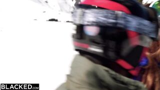 BLACKED Breathtaking ski-bunny Mary hooks up with a married chap