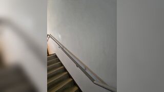 Shy Gal Gets Convinced in Elevator to Gulp a Stranger's Cum