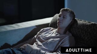 ADULT TIME - Aiden Ashley & Bestie Charlotte Sins Turn Video Night Into Sexy 3some With Spouse