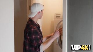 VIP4K. Concupiscent Redheaded Stepmom Teaches her Stepdaughter's Boyfriend how to Bang