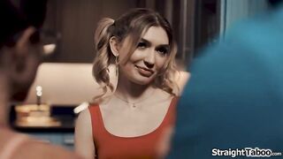 Cheerleader Marykate Moss is shocked that her breasty mother i'd like to fuck trainer Cory Follow and her spouse wanna have sex with her but it appears to be that babe has no choice