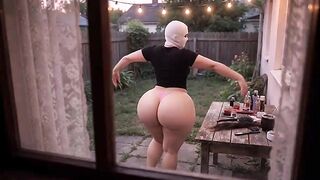 My neighbour is provoking me from the garden