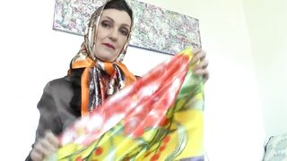 Gripping Satin Scarf Games! Lady Victoria Valente