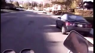 Aged biker bitch Jordan Lee bows over and gets her cunt pounded from the back