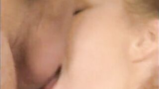 Cute angel sucking and banging
