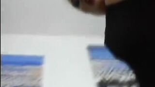 Curvy blond plays with toys then gets double permeated by 2 boys