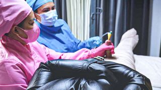 Sadistic Nurses Sounding Bound Up Patient