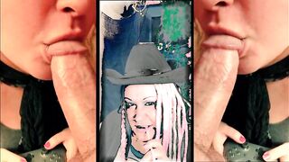 Turning str8 cowboys into cocksucking sissies BJ with spunk fountain ending