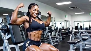 Female Bodybuilders stripped in the gym !! (Exposed in Public AI-Entertainment)