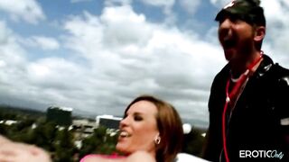 Redhead Bent Over and Pounded Hard Doggy Style