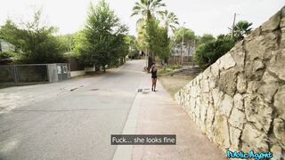 Public Agent - Large Tit Tina Fire Takes Some White Penis on the Side of the Road