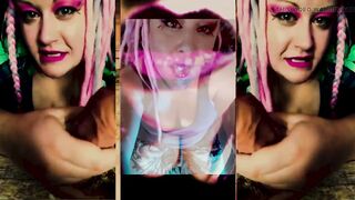 CBT From the Kinky Booty Hot T-girl JOI and Cum Sock Sniffing