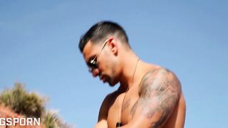 Classic Porn Banging Golden-haired and Brunette hair Pornstars in the Nature