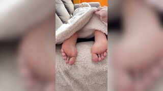 Sneaking Up On Your Step Sisters Soft, Consummate, Pretty Wrinkled Soles During the time that This babe Takes a Nap (Preview)