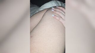 Step mommy hand will slide on step son penis during the time that is on his leg or not
