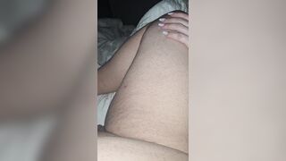 Step mommy hand will slide on step son penis during the time that is on his leg or not