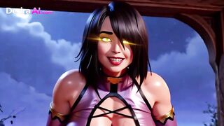 Feral Assassin Rides Hard, Celebrity Warrior Bangs Her Raw (AI Generated)
