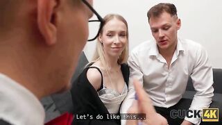 CUCK4K. At the casting, cuckold showed how much of a sexually excited his girlfriend is