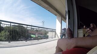 The weather is flawless for a patio pee and a cum.