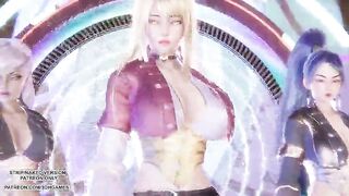 [MMD] KARD - GUNSHOT - Ahri, Kaisa & Evelynn Hawt Kpop Dance League of Legends Anime Uncensored 4K 60FPS