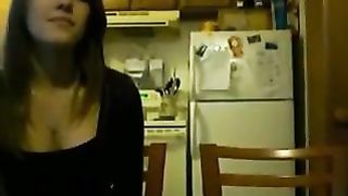 2 teen girls making out in front of webcam