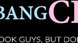 Sapphic babe cumming hard as her pussy gets drilled hard