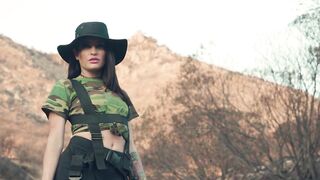 Outdoors Lesbian Sex In A Tent