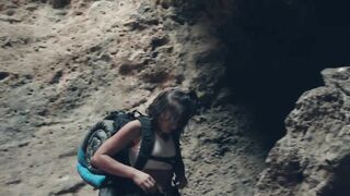 Outdoors Lesbian Sex In A Tent