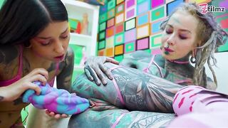 Fleshly Hotty Gal Anal Session with Large Sex toy and Fingering
