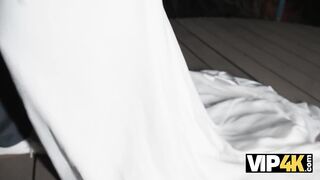 VIP4K. A Nasty Redheaded bride filmed a Homemade Porn episode with her Spouse right after the Wedding