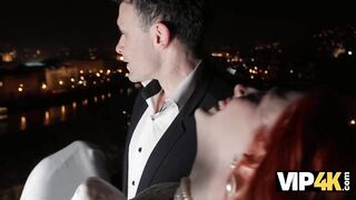 VIP4K. A Nasty Redheaded bride filmed a Homemade Porn episode with her Spouse right after the Wedding
