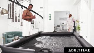 ADULT TIME - mother I'd like to fuck Sophia Locke Arranges Nuru Massage Birthday Surprise With Beauty Ritchie For Her BF