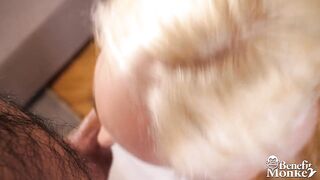 Liz Rainbow gags on a shlong