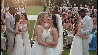 Spa BBC!!!! ("Emo marriage") 8 Bi-sexual BRIDES getting STRETCHED by massive BBCs gaped wrecked hotwife cuckold interracial team fuck creampie amador swinger large twat anal hard large [AI Generated]